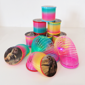 Szivárványszínű, világító, dínó mintás lépcsőjáró rugó (BBJ) - Image 4