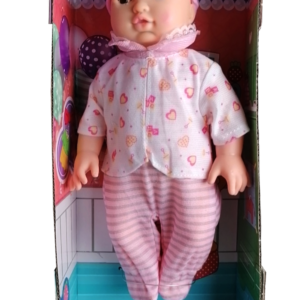 Éneklő, pislogó baba kislányoknak etetőszékkel (BBJ) - Image 4