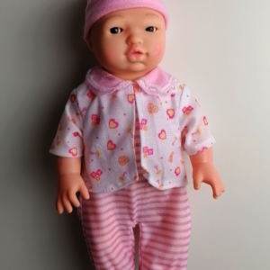 Éneklő, pislogó baba kislányoknak etetőszékkel (BBJ) - Image 6