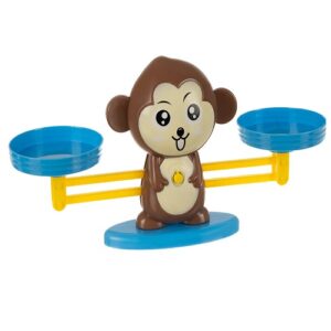 Interaktív, oktató és készségfejlesztő matematikai majom figurás mérleg játék - figurákkal, kártyákkal, számokkal (BBJ) - Image 10