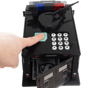 Zenélő, kódolható játék pénzszállító autó, persely - papír + érme tartó (BBV) (BBJ) - Image 8