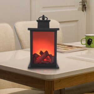 Kandalló hatású dekorlámpa beépített fadekorációval - égő láng kivitel TH797 (BBV) - Image 5