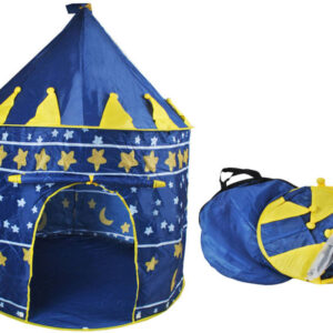 Kék színű varázskastély játszósátor - hordozható, kültérre, beltérre,135x105cm (BBJ) - Image 15