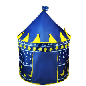 Kék színű varázskastély játszósátor - hordozható, kültérre, beltérre,135x105cm (BBJ) - Image 9