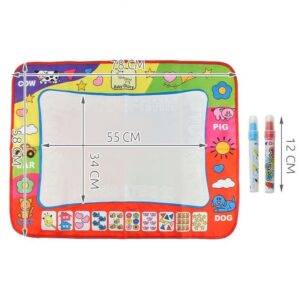 Készségfejlesztő mágikus festő szőnyeg varázslatos vízi tollakkal gyerekeknek - 60 x 80 cm (BBJ) - Image 7