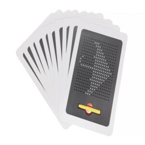 Készségfejlesztő mágneses rajztábla készlet - 380 mágneses golyóval, mintákkal és ceruzával (FX) (BBJ) - Image 5