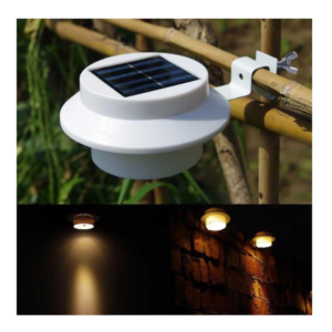 Két darabos kültéri napelemes ereszlámpa készlet - ereszcsatornára, kerítésre - fehér (BBV) - Image 5