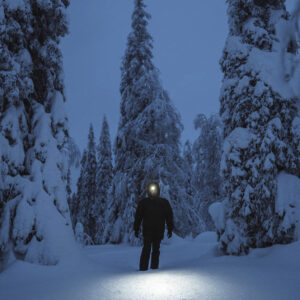 Mini strapabíró akkus fejlámpa 2 LED-es, mágneses - 200 lm (BBV) - Image 4