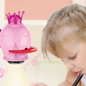 Zenélő kivetítős rajzasztal gyerekeknek - 12 darab színes filctollal, 24 darab mintával - rózsaszín (BBJ) (BBLPJ) - Image 3