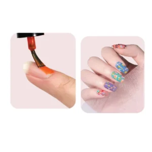 Nyuszis köröm díszítő gép kislányoknak körömlakkokkal és csillámokkal (BBJ) - Image 3