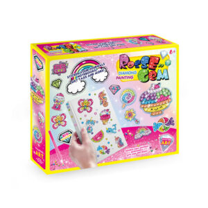 Kreatív strasszköves matrica készítő készlet 12 vidám mintával - gyémántszemes kirakó gyerekeknek (BBJ) - Image 10