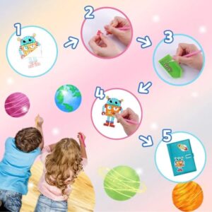 Kreatív strasszköves matrica készítő készlet 12 vidám mintával - gyémántszemes kirakó gyerekeknek (BBJ) - Image 6