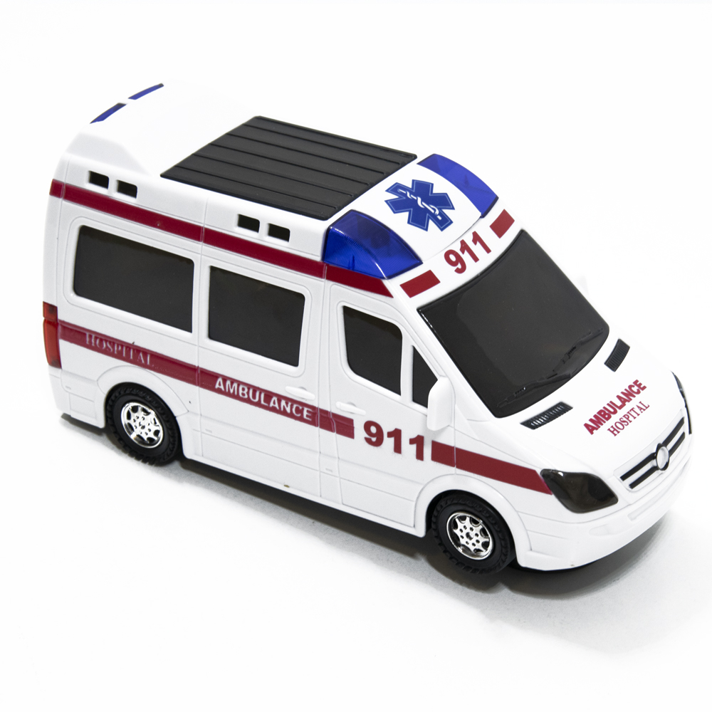 LED-es szirénázó játék mentőautó – tolat, kanyarodik, fékez 3