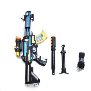 Letámasztható, hordozható, villogó, mozgó, élethű játék gépfegyver - Flash gun (BBJ) - Image 3