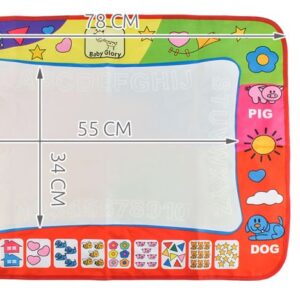 Készségfejlesztő mágikus festő szőnyeg varázslatos vízi tollakkal gyerekeknek - 60 x 80 cm (BBJ) - Image 11