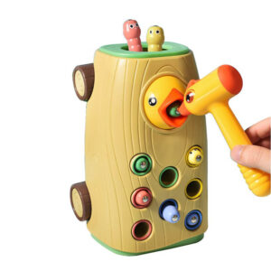 Mágneses fakopáncs - harkályos játék 8 db kukaccal (BBJ) - Image 9