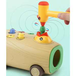 Mágneses fakopáncs - harkályos játék 8 db kukaccal (BBJ) - Image 6