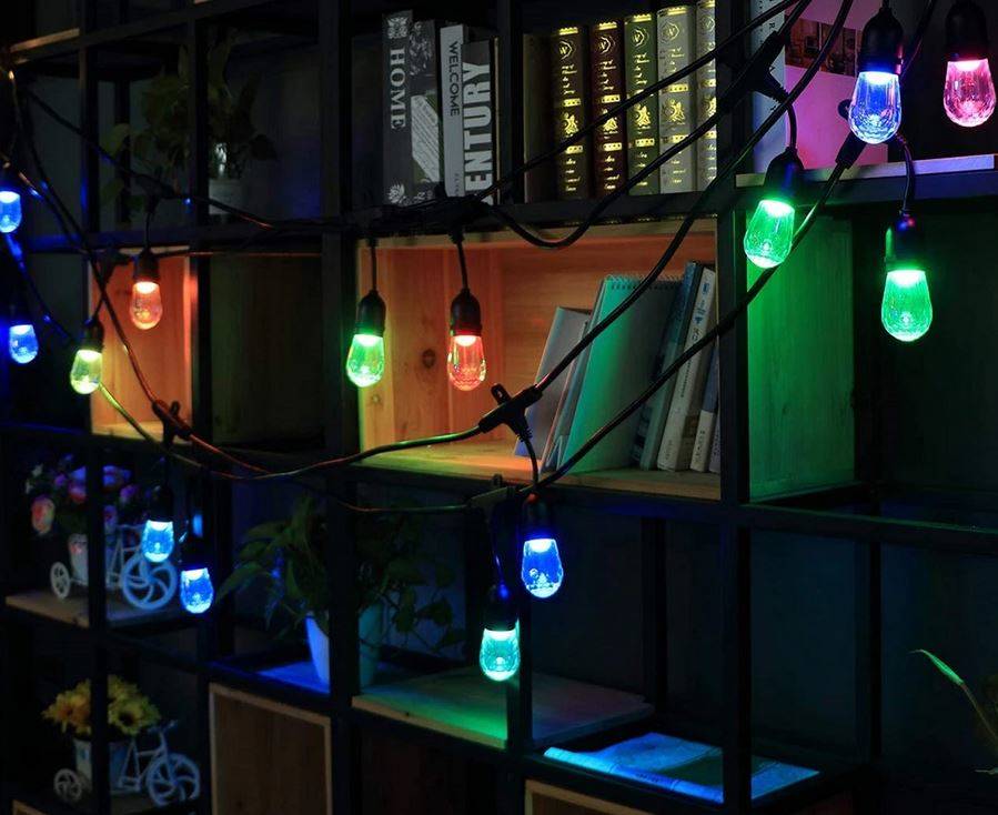 Malatec fényfüzér RGB LED izzókkal, 15 m, 21 világítási mód, hangérzékelő, távirányító 44447
