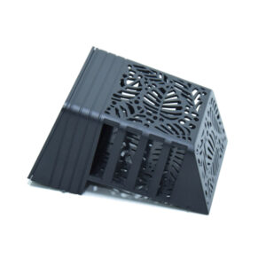 Dekoratív kültéri napelemes LED lámpa áttört mintával - mini dekor lámpa lépcsőre, kerítésre (BBV) - Image 4