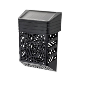 Dekoratív kültéri napelemes LED lámpa áttört mintával - mini dekor lámpa lépcsőre, kerítésre (BBV) - Image 3