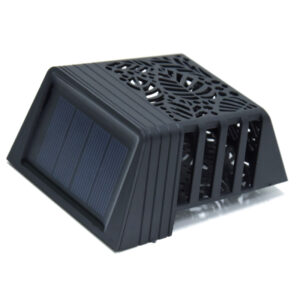 Dekoratív kültéri napelemes LED lámpa áttört mintával - mini dekor lámpa lépcsőre, kerítésre (BBV) - Image 5