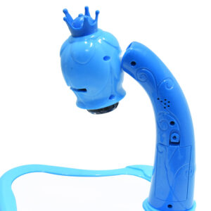 Mini projektoros zenélő rajzasztal gyerekeknek - filctollakkal, mintákkal kék (BBJ) - Image 4