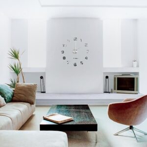 Csináld magad 3D falióra öntapadós elemekkel - DIY kreatív modern falióra - arany színű (BBV) - Image 3