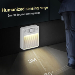 Mozgásérzékelős szögletes éjjeli lámpa - mágnessel rögzíthető éjszakai irányfény lépcsőkhöz, folyosókra (BBV) - Image 9