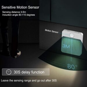 Mozgásérzékelős szögletes éjjeli lámpa - mágnessel rögzíthető éjszakai irányfény lépcsőkhöz, folyosókra (BBV) - Image 5