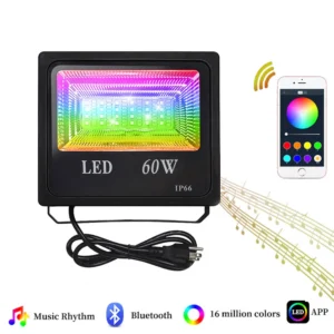 RGB színes telefonról irányítható LED reflektor/Party reflektor - 60W (BBV) - Image 5