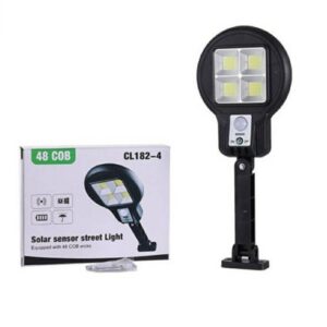 48 LED-es napelemes mozgásérzékelős fali lámpa - időjárásálló kültéri lámpa 3 féle üzemmóddal (BBV) - Image 5