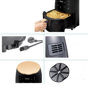 NONA extra nagyméretű LCD kijelzős Air Fryer - 6 L - 2400 W - olaj nélküli sütő (BBV) - Image 8