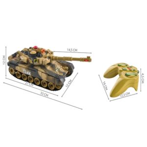 Nagyméretű, valósághű távirányítós AKKUS tank gyerekeknek - hang-, és fényhatásokkal (BBJ) - Image 4