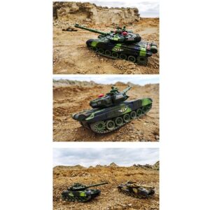 Nagyméretű, valósághű távirányítós AKKUS tank gyerekeknek - hang-, és fényhatásokkal (BBJ) - Image 5