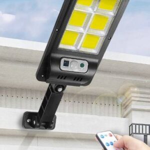 Napelemes lámpa távirányítóval és sötétedés érzékelővel -  120  COB LED (BBV) - Image 8