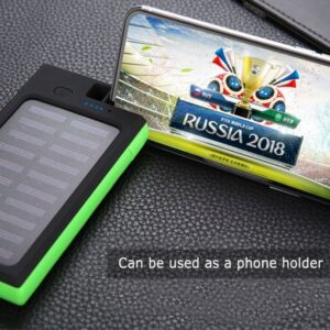 GREEN+ Napelemes power bank telefon tartó résszel,10000mAh - szabadtéri programokhoz (BBV) - Image 3