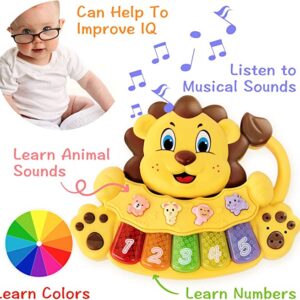 Oroszlános zenélő oktatójáték állathangokkal és zongora billentyűkkel babáknak (BBJ) - Image 5