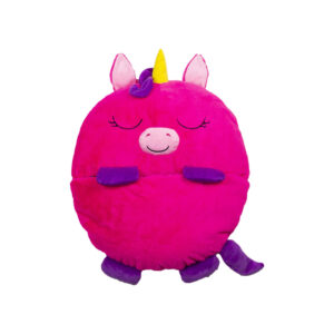 Pihe-puha rózsaszín unikornis plüssállat - hálózsákká alakítható, 128 cm x 48 cm (BBJ) - Image 3