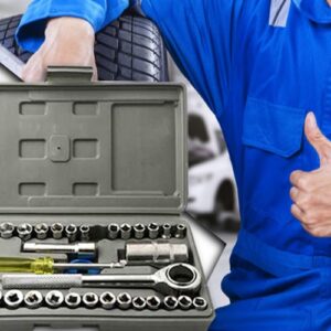 Professzionális, 40 db-os racsnis kulcs készlet műanyag szerszámos ládában (BBKM) - Image 4