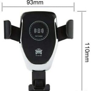 Praktikus 2 az 1-ben autós telefontartó és vezeték nélküli gyors töltőállvány – QI kompatibilis, szellőzőrácsra helyezhető töltő autóba (BBV) - Image 7