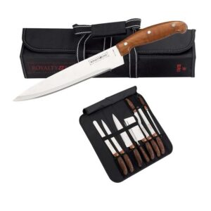 NONA 9 részes professzionális konyhakés készlet borotvaéles acél pengékkel, fekete tárolóban (BBA) - Image 4