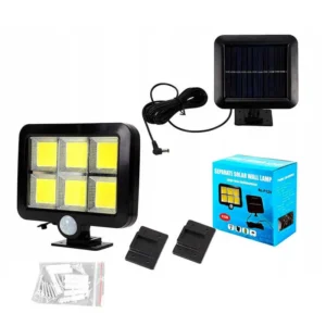 SL-F120 Kültéri COB LED napelemes fali lámpa, mozgásérzékelővel (BBL) - Image 4