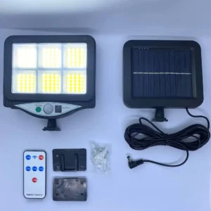 SL-F120 Kültéri COB LED napelemes fali lámpa, mozgásérzékelővel (BBL) - Image 3