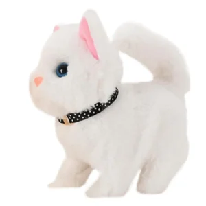 Sétáló, elemes kismacska puha plüss borítással és aranyos nyávogó hanggal (BBJ) - Image 4