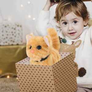 Sétáló, elemes kismacska puha plüss borítással és aranyos nyávogó hanggal (BBJ) - Image 5