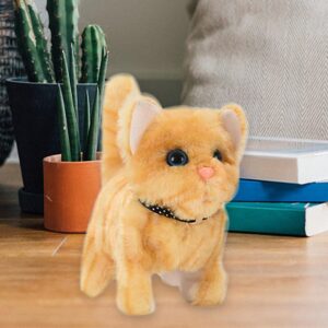 Sétáló, elemes kismacska puha plüss borítással és aranyos nyávogó hanggal (BBJ) - Image 3