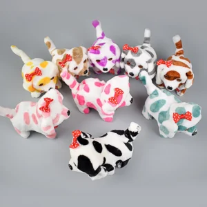 Sétáló, elemes kiskutya puha plüss borítással és aranyos ugatással (BBJ) - Image 3