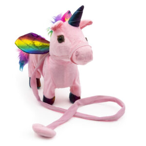 Szivárványos, sétáló, zenélő plüss unikornis - 85cm pórázzal (BBJ) - Image 3