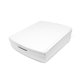 Kinyitható, mozgatható 3 részes sminktükör - nagyítóval, sminktartóval, LED világítással (BBV) - Image 3