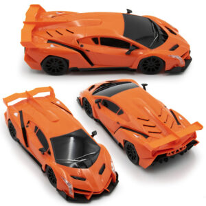 Távirányítós modell sportautó, kormánnyal és pedállal, világító első fényszórókkal (BBJ) - Image 3